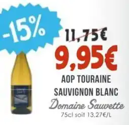 Naturalia Aop touraine sauvignon blanc domaine sauvette offre