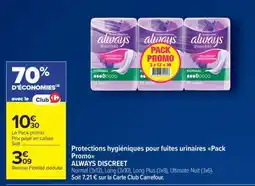 Carrefour Market Always Discreet offre