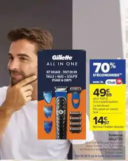 Carrefour Market TONDEUSE “GILLETTE” offre