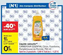 Carrefour Liquide vaisselle offre