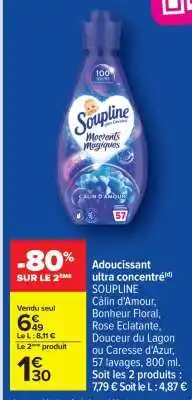 Carrefour Adoucissant ultra concentré offre