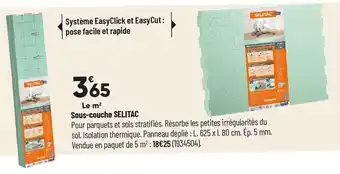 Sous-couche Selitac