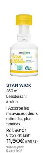 Stanhome Stan wick offre