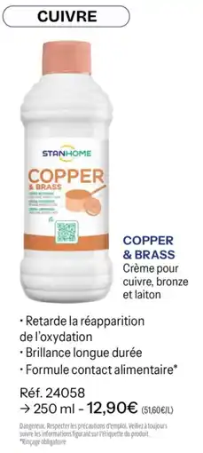 Stanhome Copper & brass offre