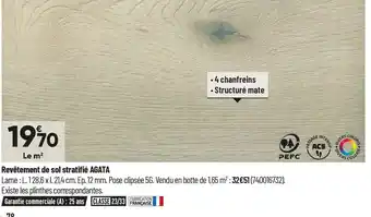 Revêtement de sol stratifié Agata