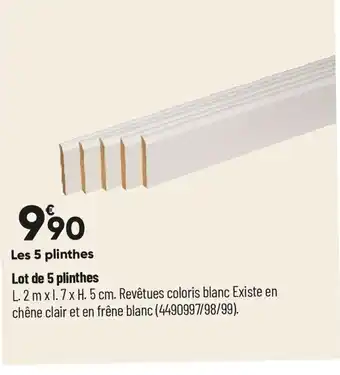 Bricorama Lot de 5 plinthes offre