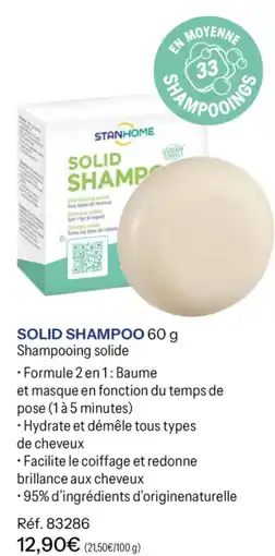 Stanhome Solid shampoo offre
