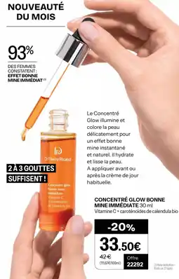 Stanhome Concentré glow bonne mine immédiate offre