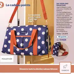 Stanhome Sac week-end paquetage offre