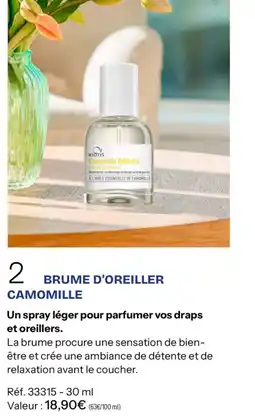 Stanhome Brume d'oreiller camomille offre