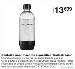 Monoprix Bouteille pour machine à gazéifier sodastream offre