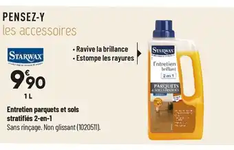 Entretien parquets et sols stratifiés 2-en-1