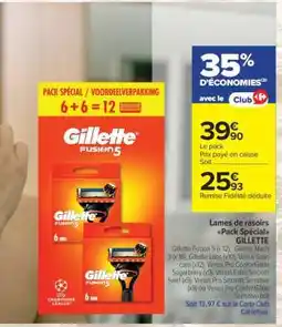 Carrefour Market Gillette Fusion 5 offre