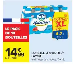 Carrefour Market Lait U.H.T. Format XL offre