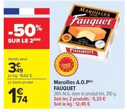 Carrefour Market Maroilles A.O.P(n) FAUQUET offre
