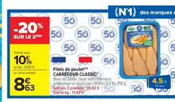 Carrefour Market Filets de Poulet CARREFOUR CLASSIC' offre