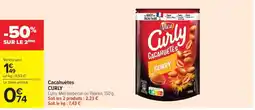 Carrefour Market Cacahuètes CURRY offre