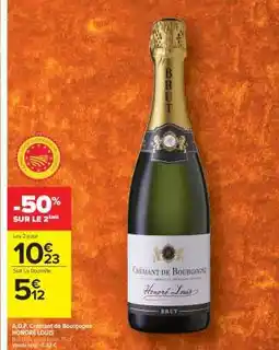 Carrefour Market A.O.P. Crémant de Bourgogne HONORÉ LOUIS offre