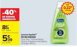 Carrefour Market LESSIVE LIQUIDE DR. BECKMANN offre