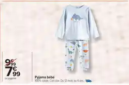 Carrefour Pyjama bébé offre