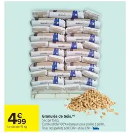 Carrefour Market Granulés de bois offre