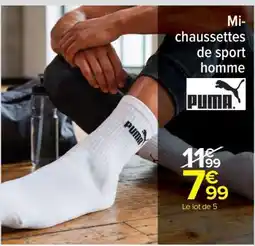 Carrefour Market Mi-chaussettes de sport homme offre