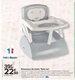 Carrefour Rehausseur de chaise Baby top offre