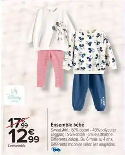 Carrefour Ensemble bébé offre