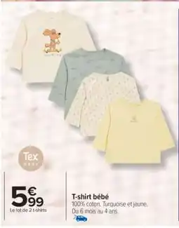 Carrefour T-shirt bébé offre