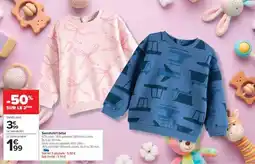 Carrefour Sweatshirt bébé offre