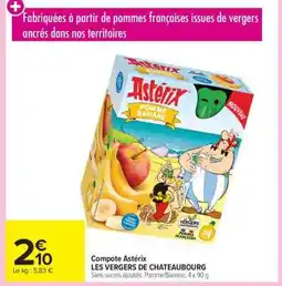 Carrefour Compote Astérix offre