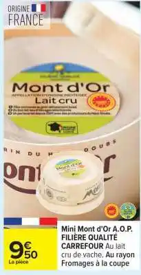 Carrefour Mini Mont d'Or A.O.P offre
