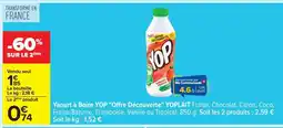 Carrefour Yaourt à boire YOP Offre Découverte YOPLAIT offre