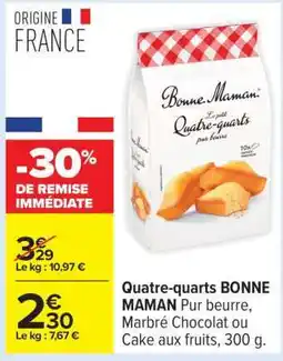 Carrefour Quatre-quarts BONNE MAMAN offre