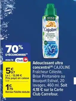 Carrefour Cajoline Booster de Parfum Elixir offre
