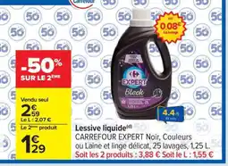 Carrefour Lessive liquide CARREFOUR EXPERT offre