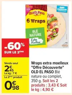 Carrefour Wraps extra moelleux Offre Découverte offre