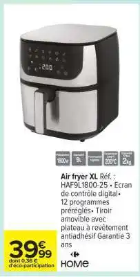 Carrefour Air Fryer XL offre
