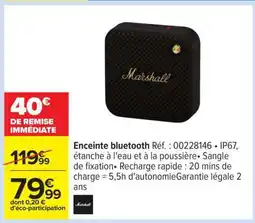 Carrefour Enceinte Bluetooth offre