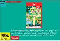 Carrefour Jeu 'Pokemon Pokopia' pour Nintendo Switch 2 offre