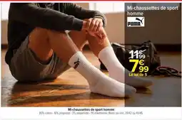 Carrefour Mi-chaussettes de sport homme offre