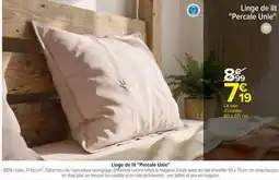 Carrefour Linge de lit Percale Unie offre