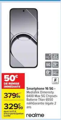 Carrefour Smartphone 16 5G offre
