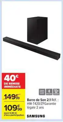 Carrefour Barre de Son 2.1 offre