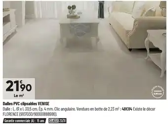 Bricorama Dalles PVC clipsables Venise offre
