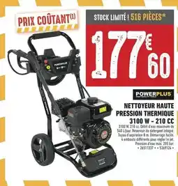 Brico Cash Facile - nettoyeur haute pression thermique 3100 w - 210 cc offre
