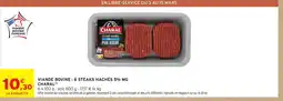 Intermarché Contact Charal viande bovine : 6 steaks hachés 5% mg offre