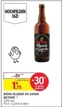 Intermarché Contact Meteor bière blonde de garde offre