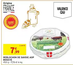 Intermarché Contact Fruitière de bogève reblochon de savoie aop offre