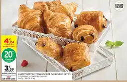 Intermarché Contact Assortiment de viennoiseries pur beurre x8 offre